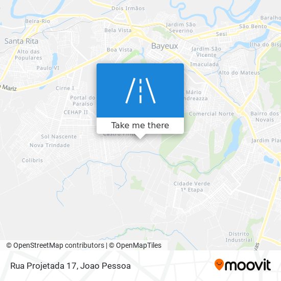Rua Projetada 17 map
