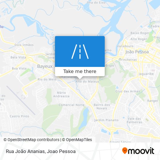 Mapa Rua João Ananias