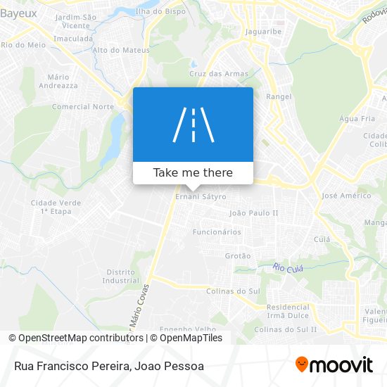 Mapa Rua Francisco Pereira