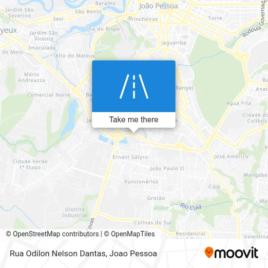 Rua Odilon Nelson Dantas map