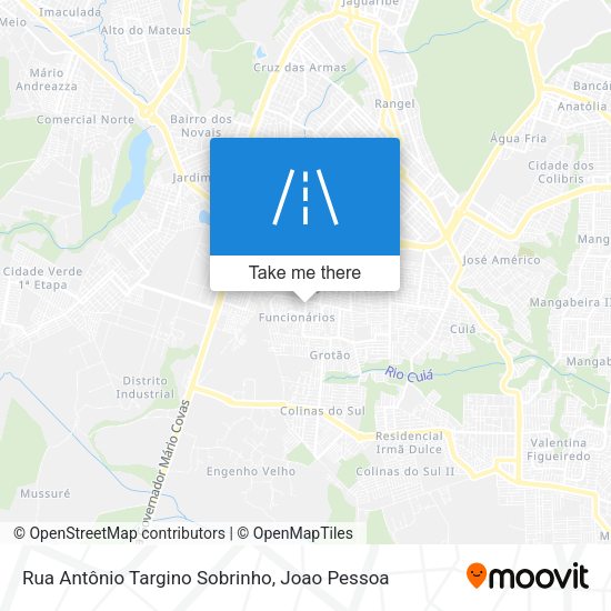 Rua Antônio Targino Sobrinho map