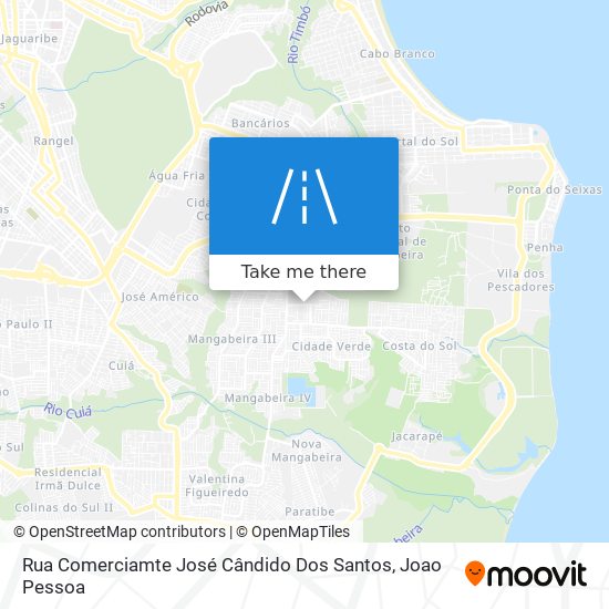 Mapa Rua Comerciamte José Cândido Dos Santos