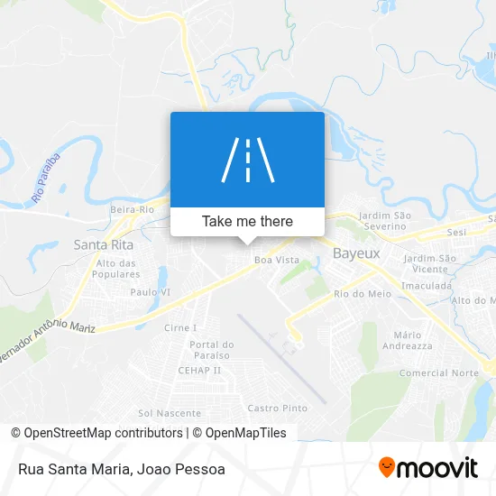 Rua Santa Maria map