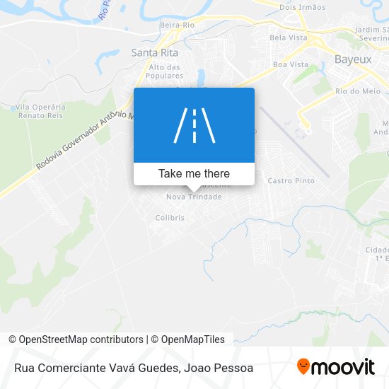 Rua Comerciante Vavá Guedes map