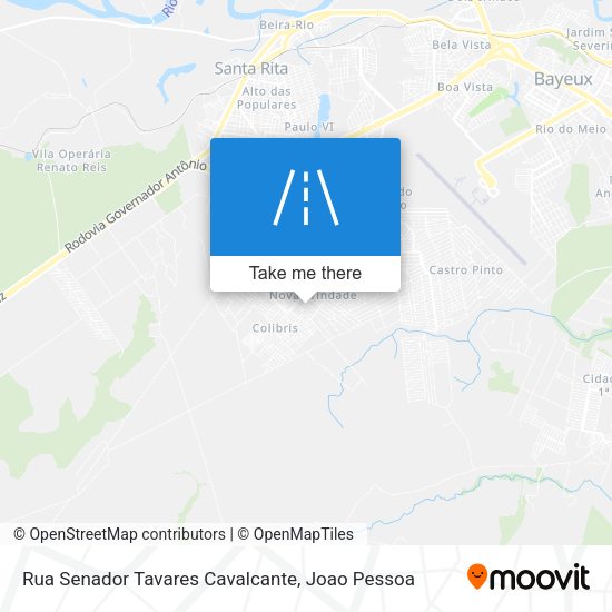 Rua Senador Tavares Cavalcante map