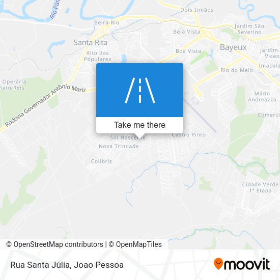 Rua Santa Júlia map