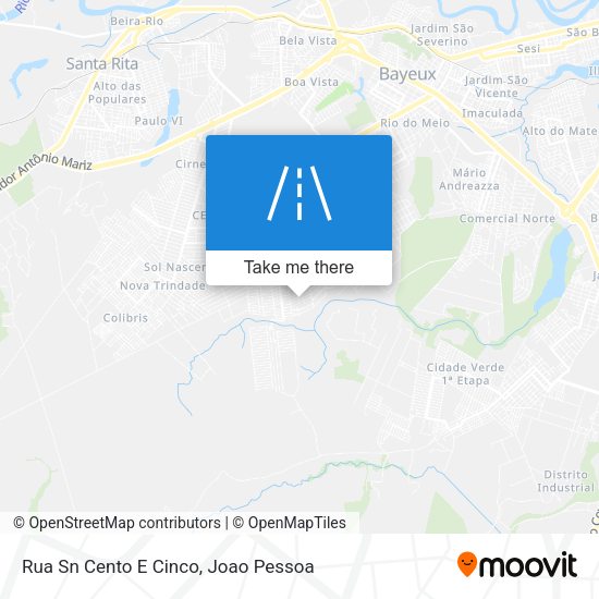 Rua Sn Cento E Cinco map