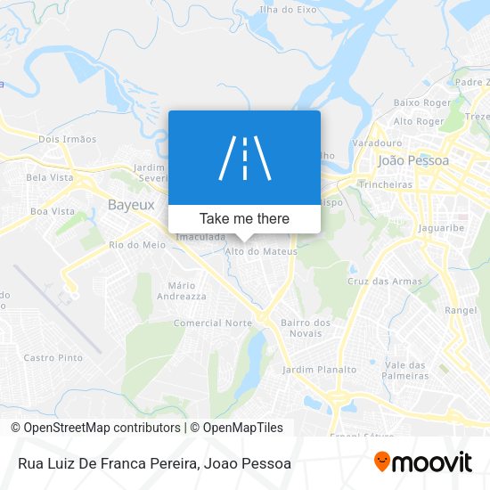 Rua Luiz De Franca Pereira map