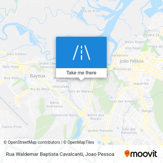 Rua Waldemar Baptista Cavalcanti map