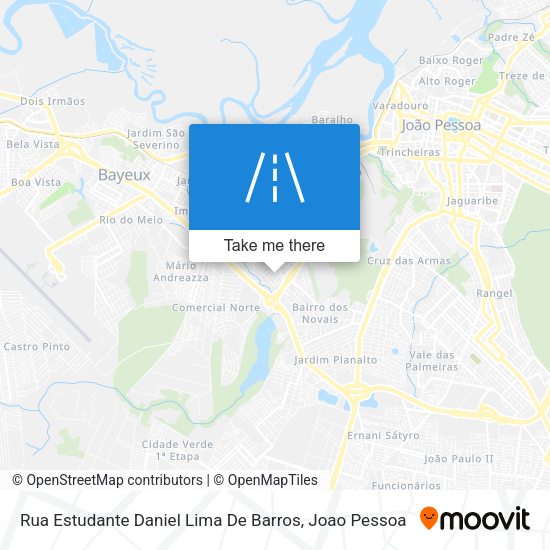 Rua Estudante Daniel Lima De Barros map