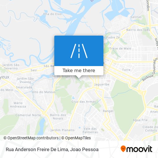 Mapa Rua Anderson Freire De Lima