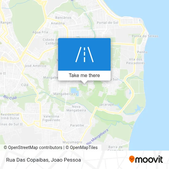 Rua Das Copaibas map