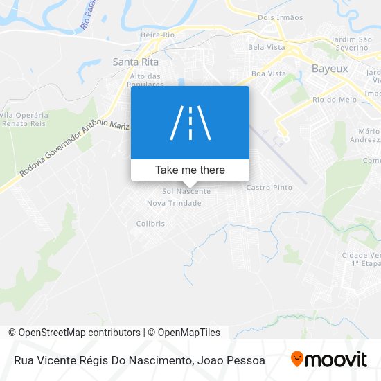 Rua Vicente Régis Do Nascimento map