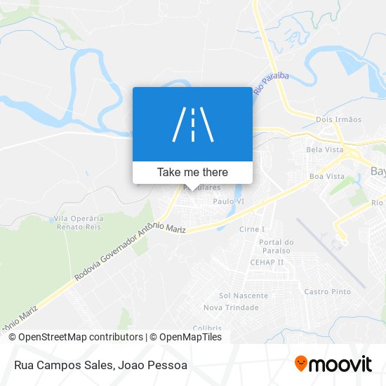 Rua Campos Sales map