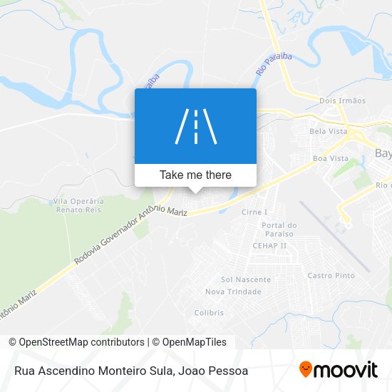 Rua Ascendino Monteiro Sula map