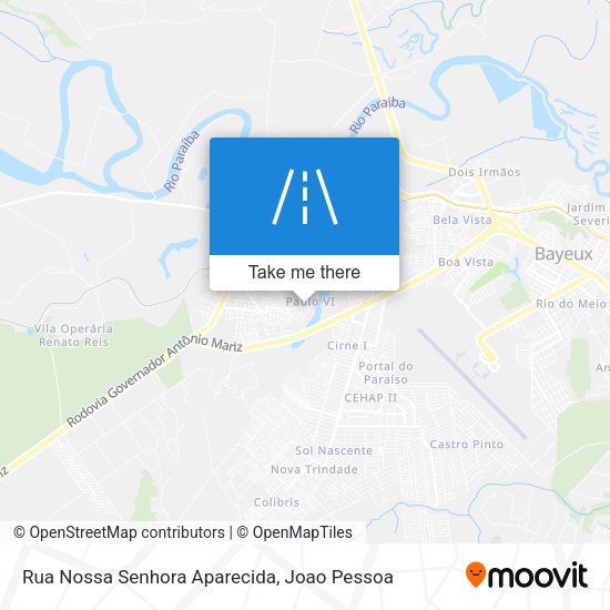 Rua Nossa Senhora Aparecida map