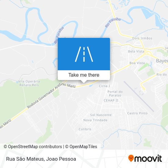 Rua São Mateus map