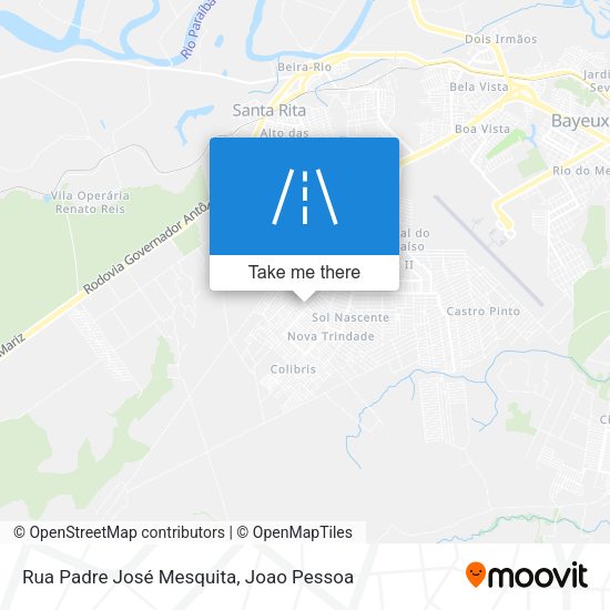 Rua Padre José Mesquita map