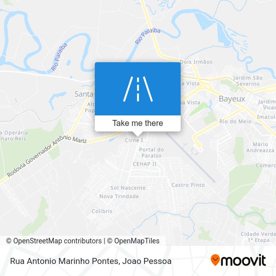 Rua Antonio Marinho Pontes map