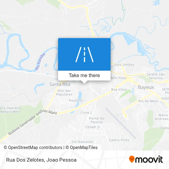 Rua Dos Zelotes map