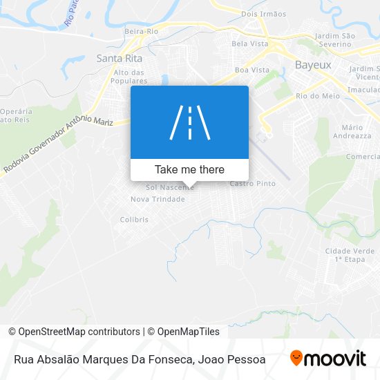 Rua Absalão Marques Da Fonseca map