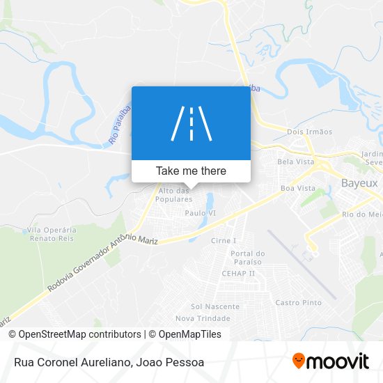 Rua Coronel Aureliano map