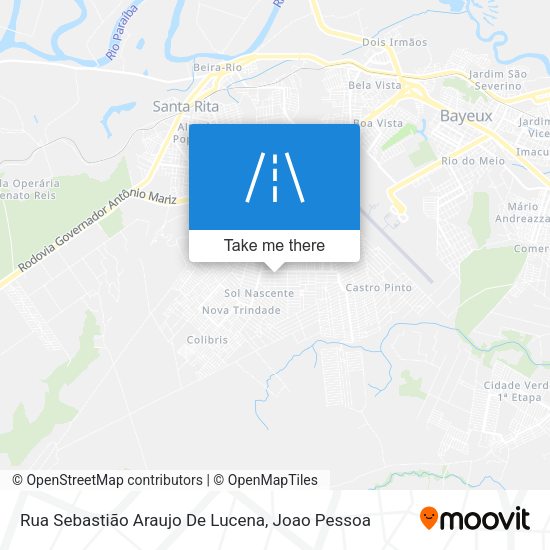 Rua Sebastião Araujo De Lucena map