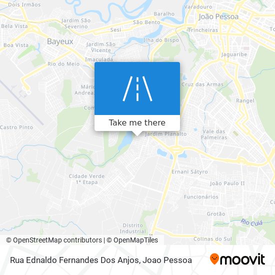 Mapa Rua Ednaldo Fernandes Dos Anjos