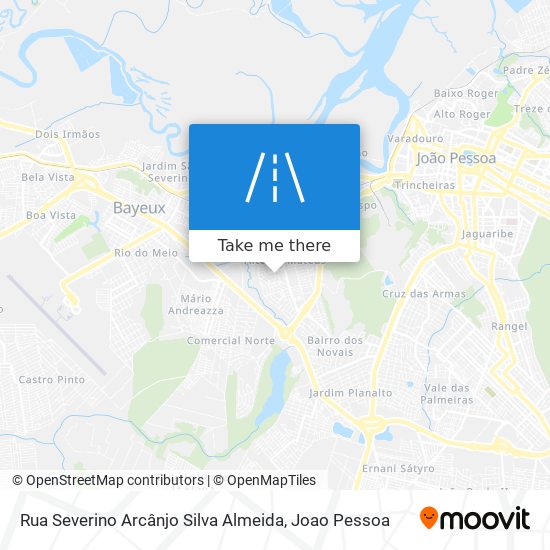 Mapa Rua Severino Arcânjo Silva Almeida