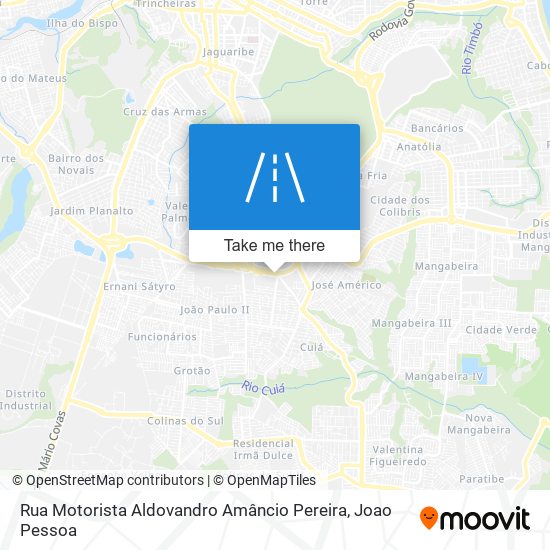 Rua Motorista Aldovandro Amâncio Pereira map