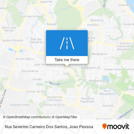 Mapa Rua Severino Carneiro Dos Santos
