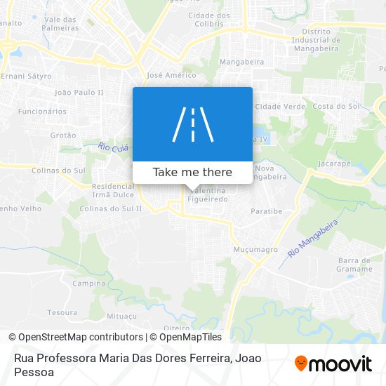 Rua Professora Maria Das Dores Ferreira map