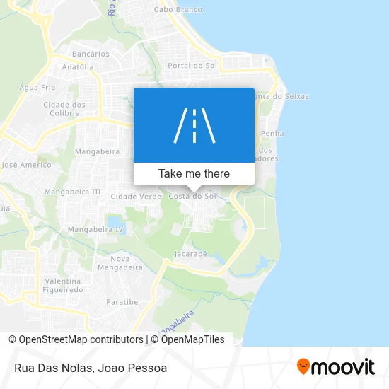 Rua Das Nolas map