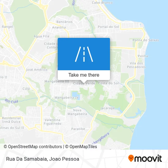 Rua Da Samabaia map