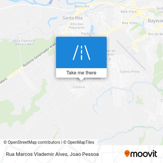 Rua Marcos Vlademir Alves map