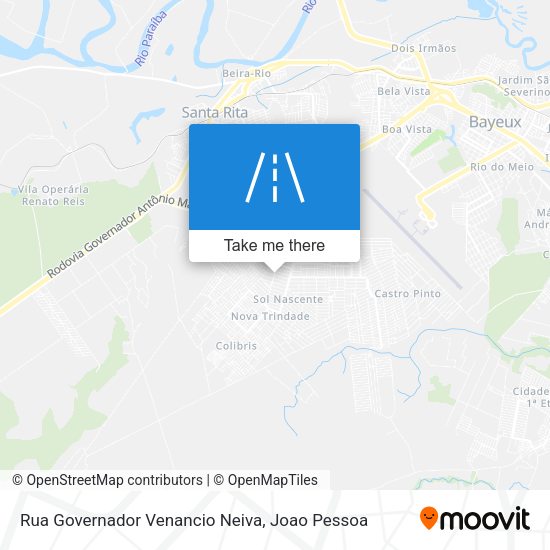Rua Governador Venancio Neiva map
