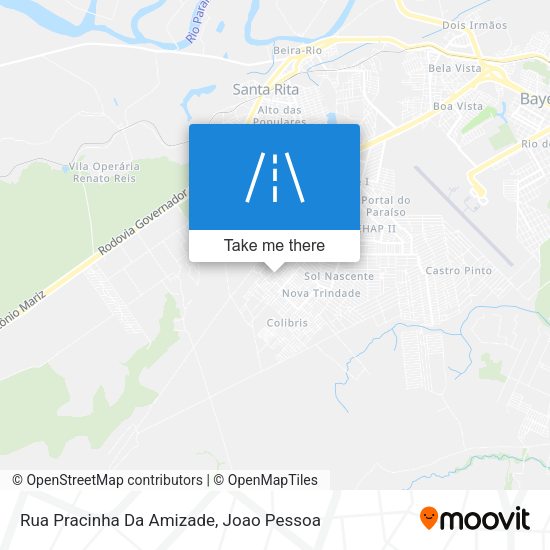Rua Pracinha Da Amizade map