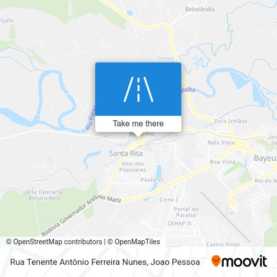 Rua Tenente Antônio Ferreira Nunes map