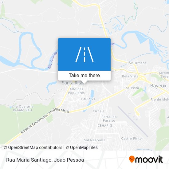 Rua Maria Santiago map