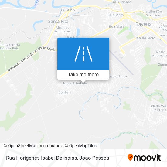 Rua Horigenes Isabel De Isaías map