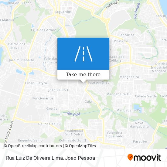 Mapa Rua Luiz De Oliveira Lima