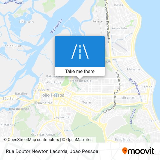 Rua Doutor Newton Lacerda map
