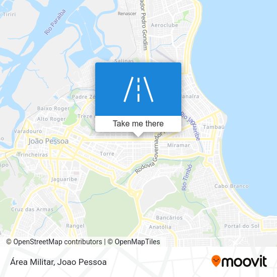 Área Militar map