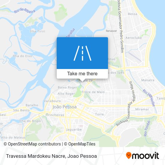 Travessa Mardokeu Nacre map