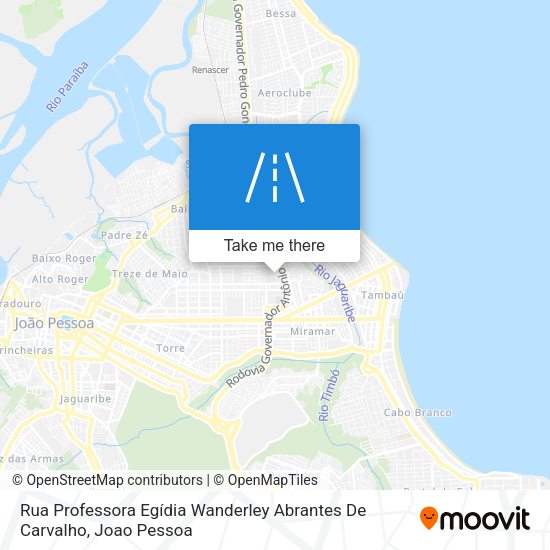 Rua Professora Egídia Wanderley Abrantes De Carvalho map
