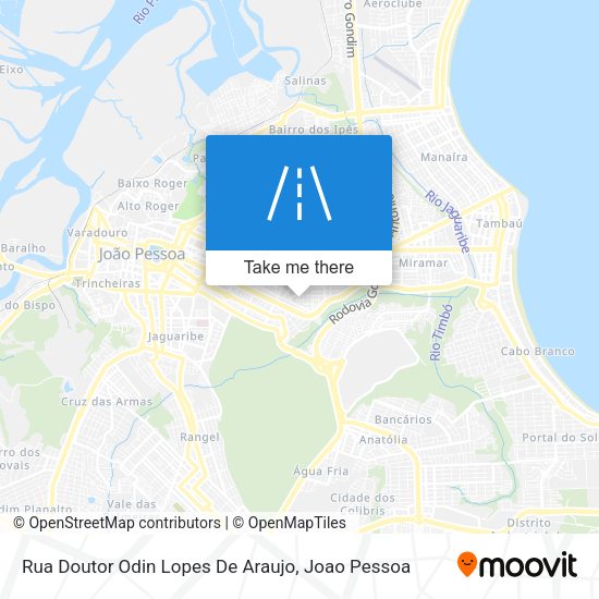 Rua Doutor Odin Lopes De Araujo map
