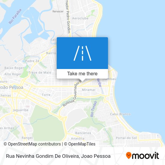 Rua Nevinha Gondim De Oliveira map