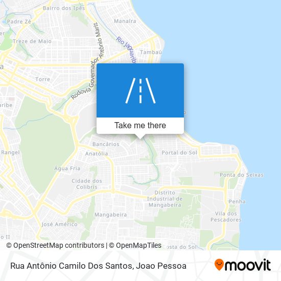 Mapa Rua Antônio Camilo Dos Santos