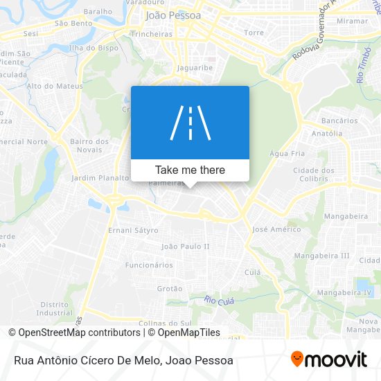 Rua Antônio Cícero De Melo map