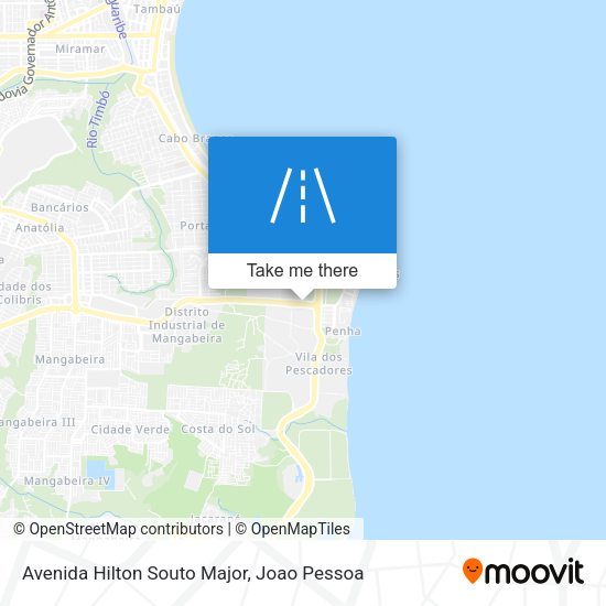 Avenida Hilton Souto Major map